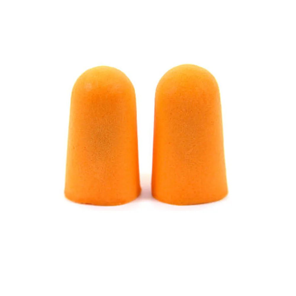 Uncorded Foam Ear Plugs SNR 38dB - Case of 200 Pairs — Orange